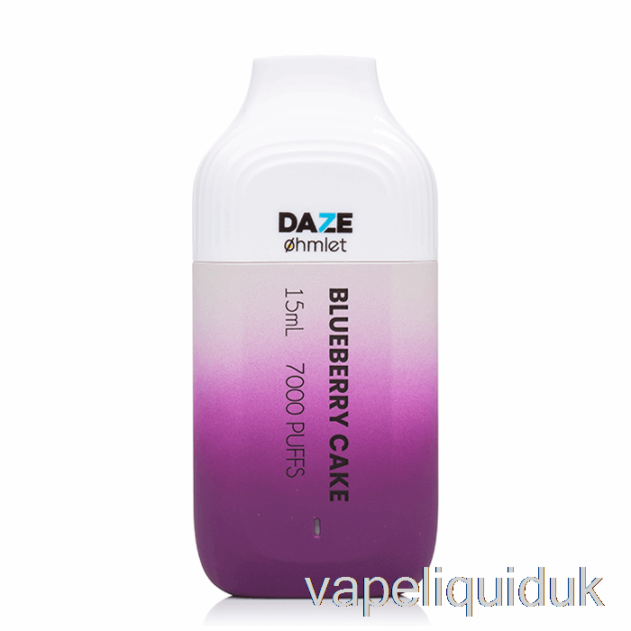 7 Daze OHMLET 7000 0% Zero Nicotine Disposable Blueberry Cake Vape Juice